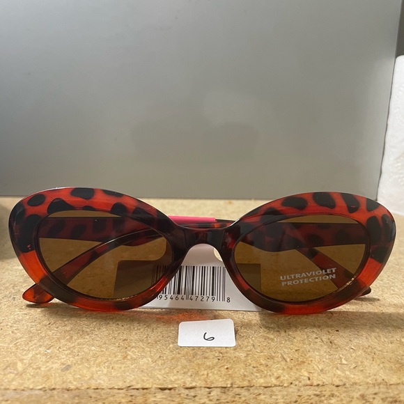 Oval shape tortoise style sunglasses - Picture 4 of 9